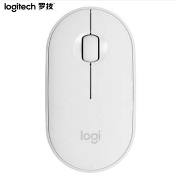 罗技（Logitech）Pebble鹅卵石 鼠标 无线蓝牙鼠标 办公鼠标 静音鼠标 女性鼠标 便携鼠标 对称鼠标 米白色