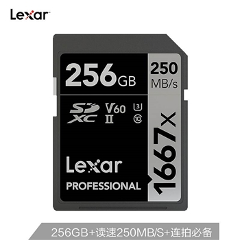 雷克沙 1677XSD卡256G/读250MB/S (单位：个)