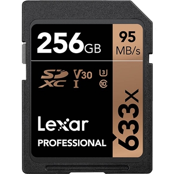 雷克沙（Lexar）UHS-I U3 V30 SD卡 256GB（单位：个）