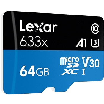 雷克沙（Lexar）UHS-I U3 V30 A1 TF卡 64GB（单位：个）