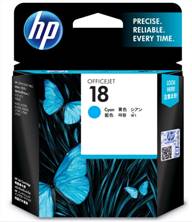 惠普（HP）C4937A 18号 青色墨盒(适用HP OfficejetL7380,L7580,L7590,ProK5300,K5400dn,K8600)