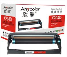 欣彩Anycolor AR-X204D（鼓架）黑色硒鼓/墨粉盒适适用利盟X203H22G，LEXMARK X203N